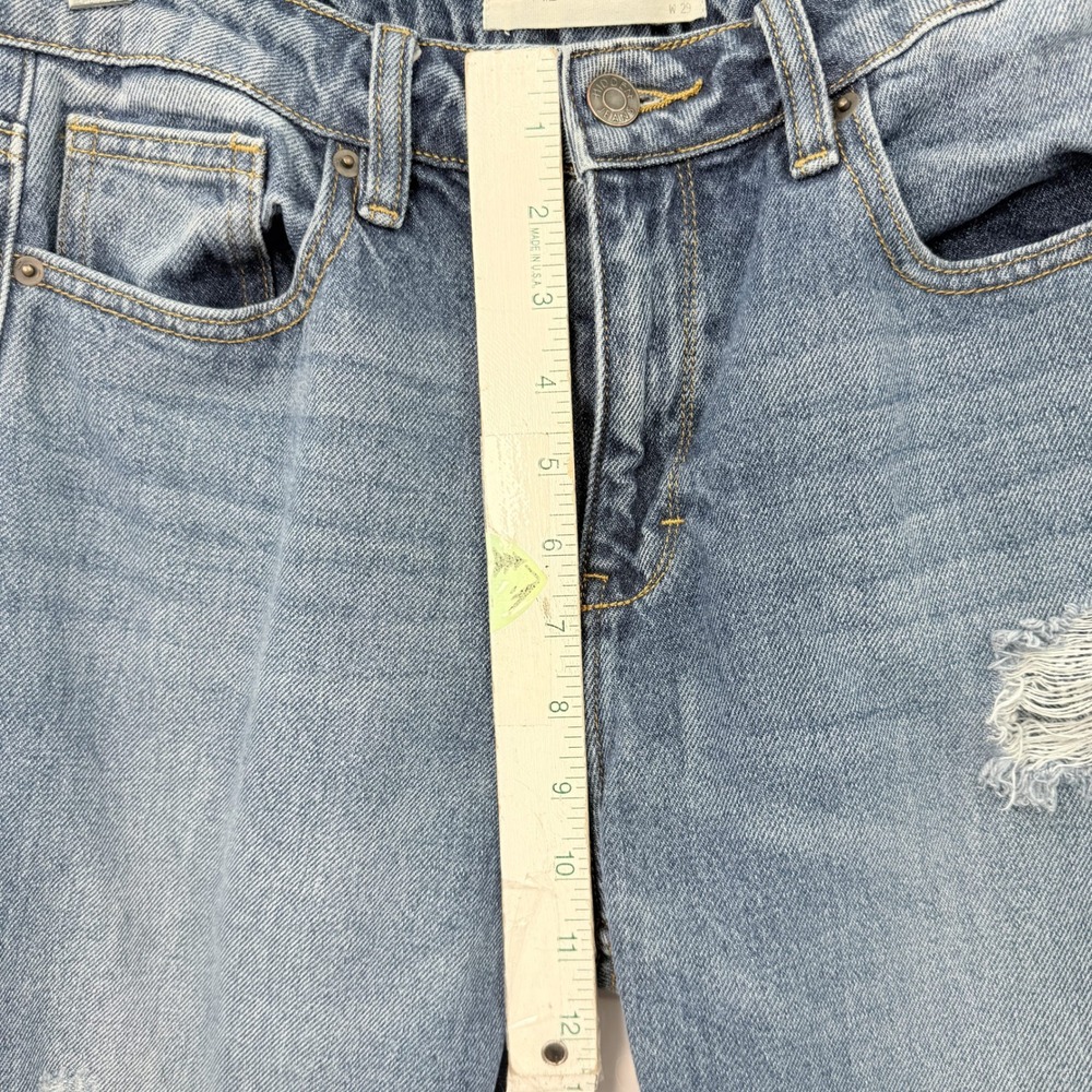 Hidden Los‎ Angeles Raw Hem Straight Leg Jeans Women 29 Grunge Festival Indie - Picture 5 of 9